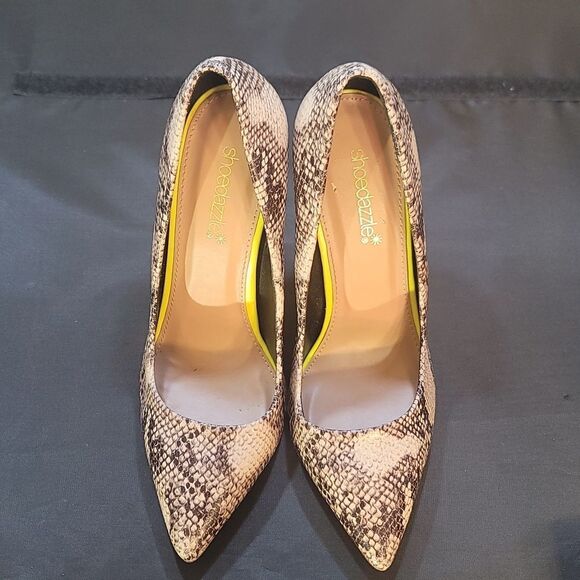 BRAND NEW SHOEDAZZLE ANIMAL PRINT POINTED TOE SLIP-ON HIGH HEEL PUMP - Picture 3 of 14